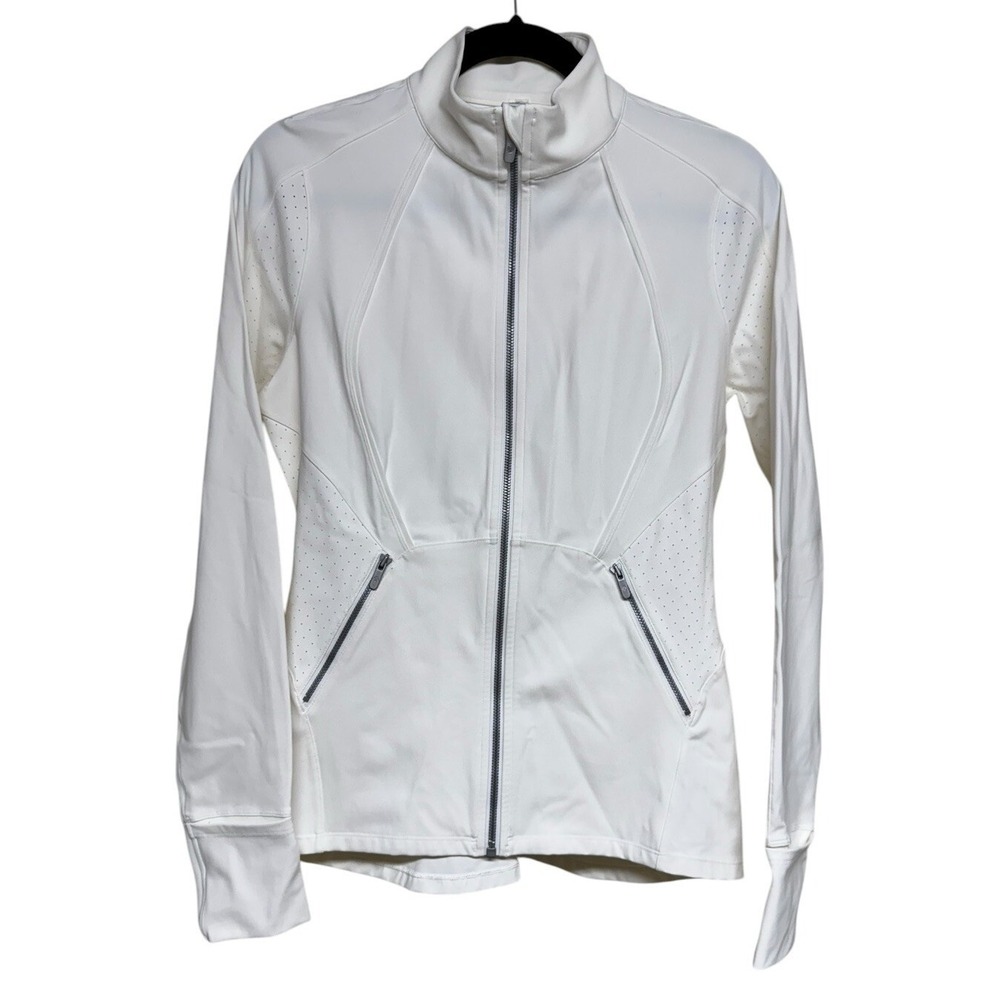 Lululemon‎ Sleek Essentials Jacket White Women's Size 10